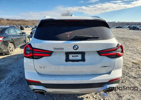 2022 BMW X3 xDrive30I из США, поврежденный, VIN 5UX53DP09N9M48944